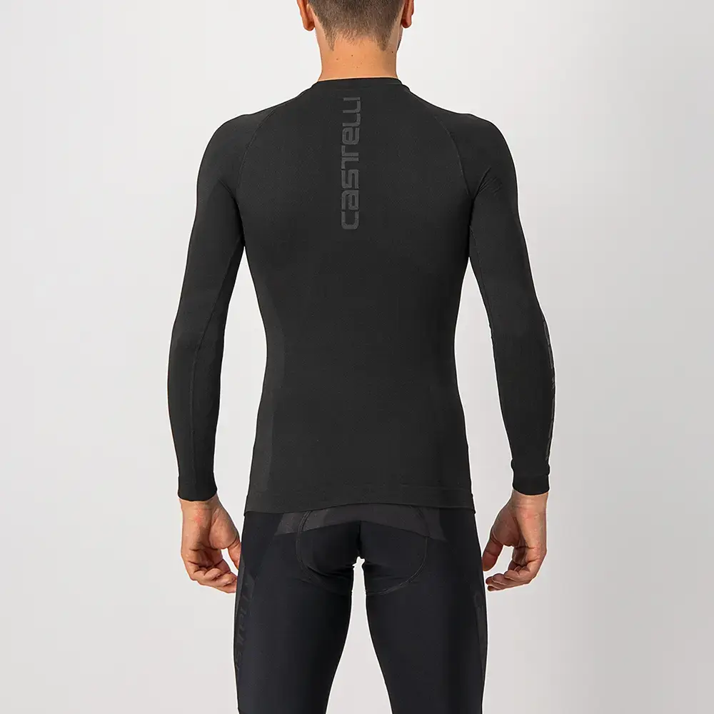 Castelli Core Seamless Thermoshirt Lange Mouwen Zwart Heren