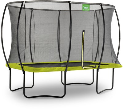 EXIT Silhouette Trampoline inkl. Sikkerhetsnett 214x305 cm, Grønn