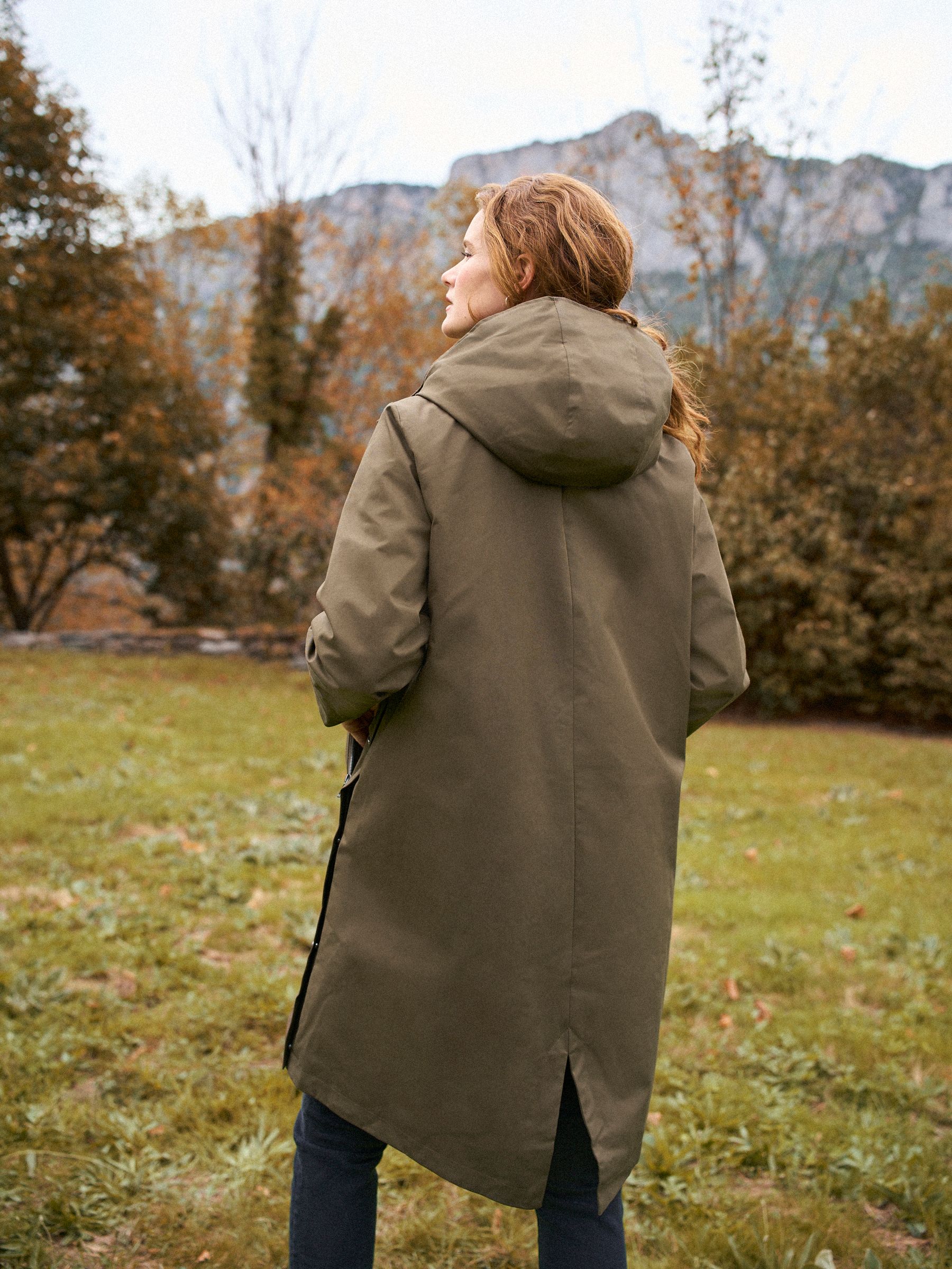 Khaki - Seraphine 3 in 1 Maternity & Babywearing Parka with Borg Lining
