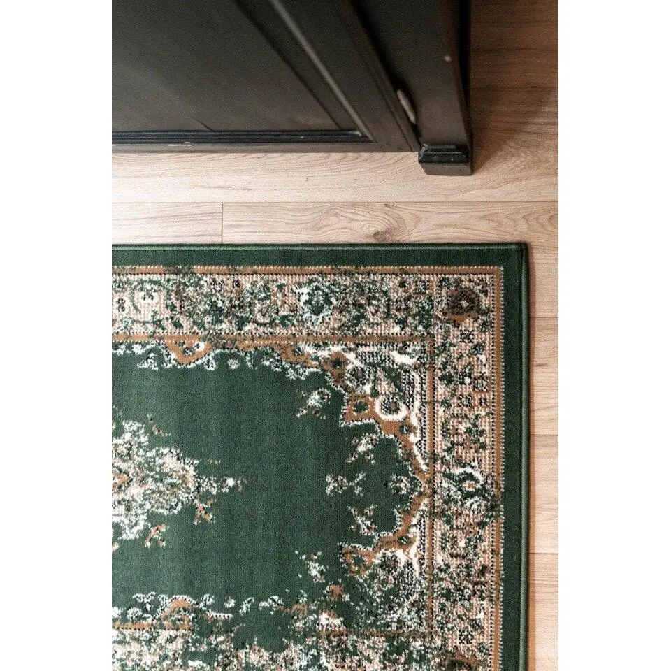 Interieur05 Vintage Vloerkleed Keshan groen - 150 x 80 cm