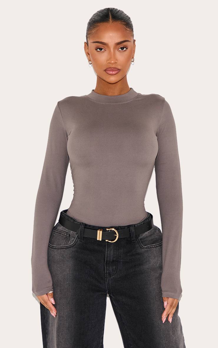 Charbon Body Sculptant À Manches Longues