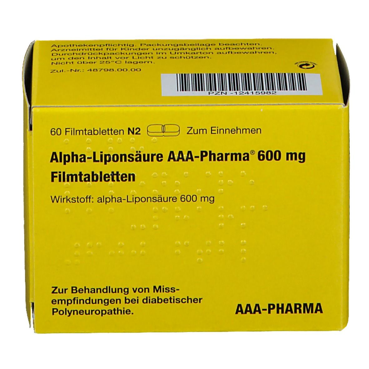 Alpha-Liponsäure AAA-Pharma® 600 mg