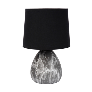 Lucide MARMO tafellamp Ø 16 cm Zwart