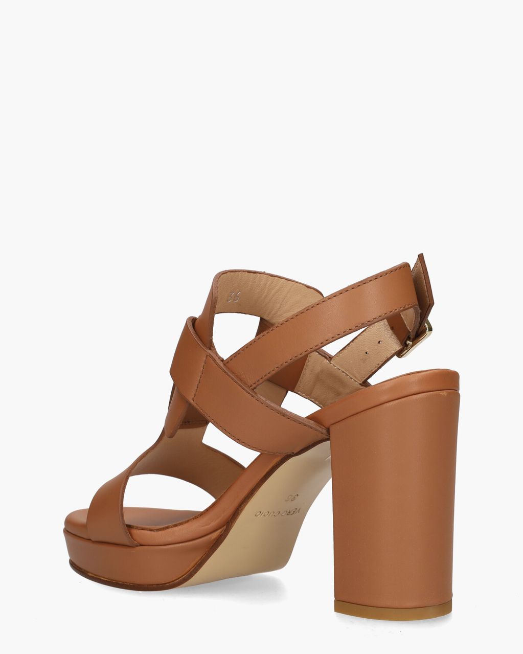 Gioia Roxanne Cognac Damessandalen