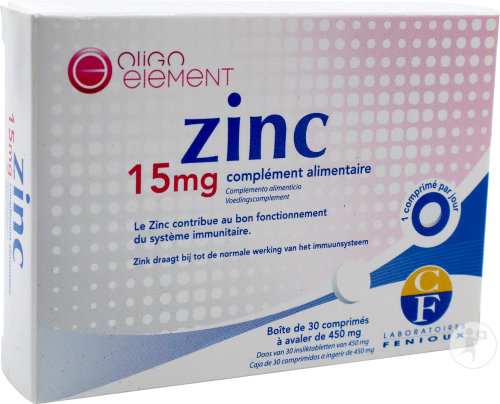 Laboratoires Fenioux Zinc 15mg Comprimés 30