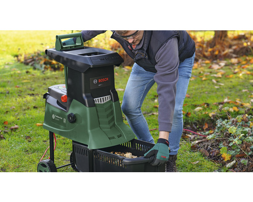 BOSCH AXT 25 TC turbinehakselaar inclusief handschoenen en 25m verlengkabel