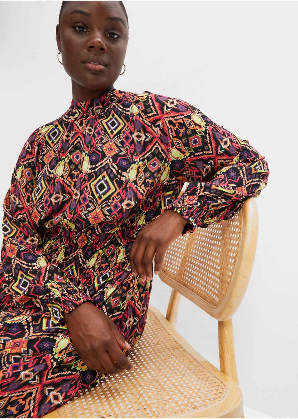 Robe midi à imprimé