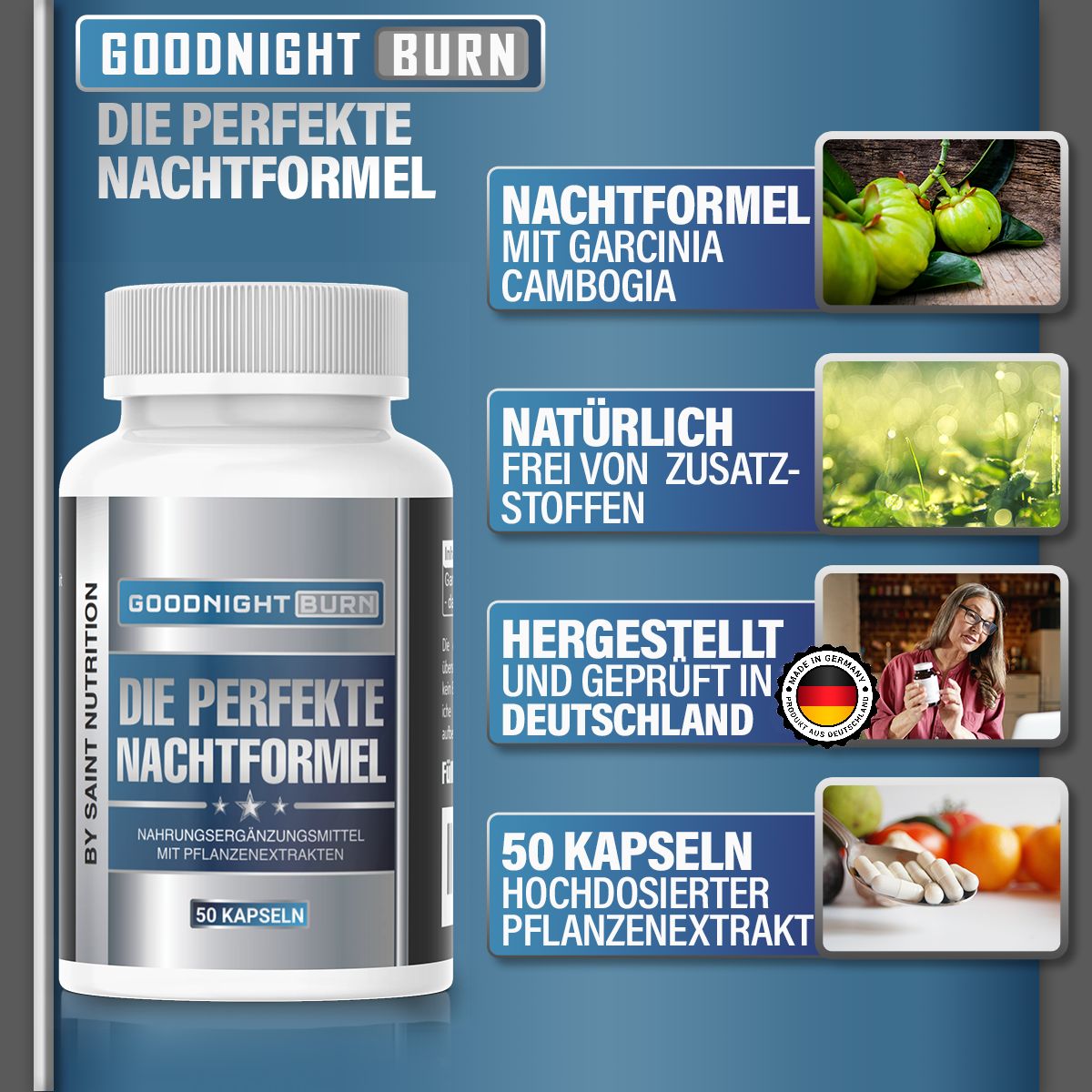 Saint Nutrition® | Goodnight Burn | Abnehm-Kapseln