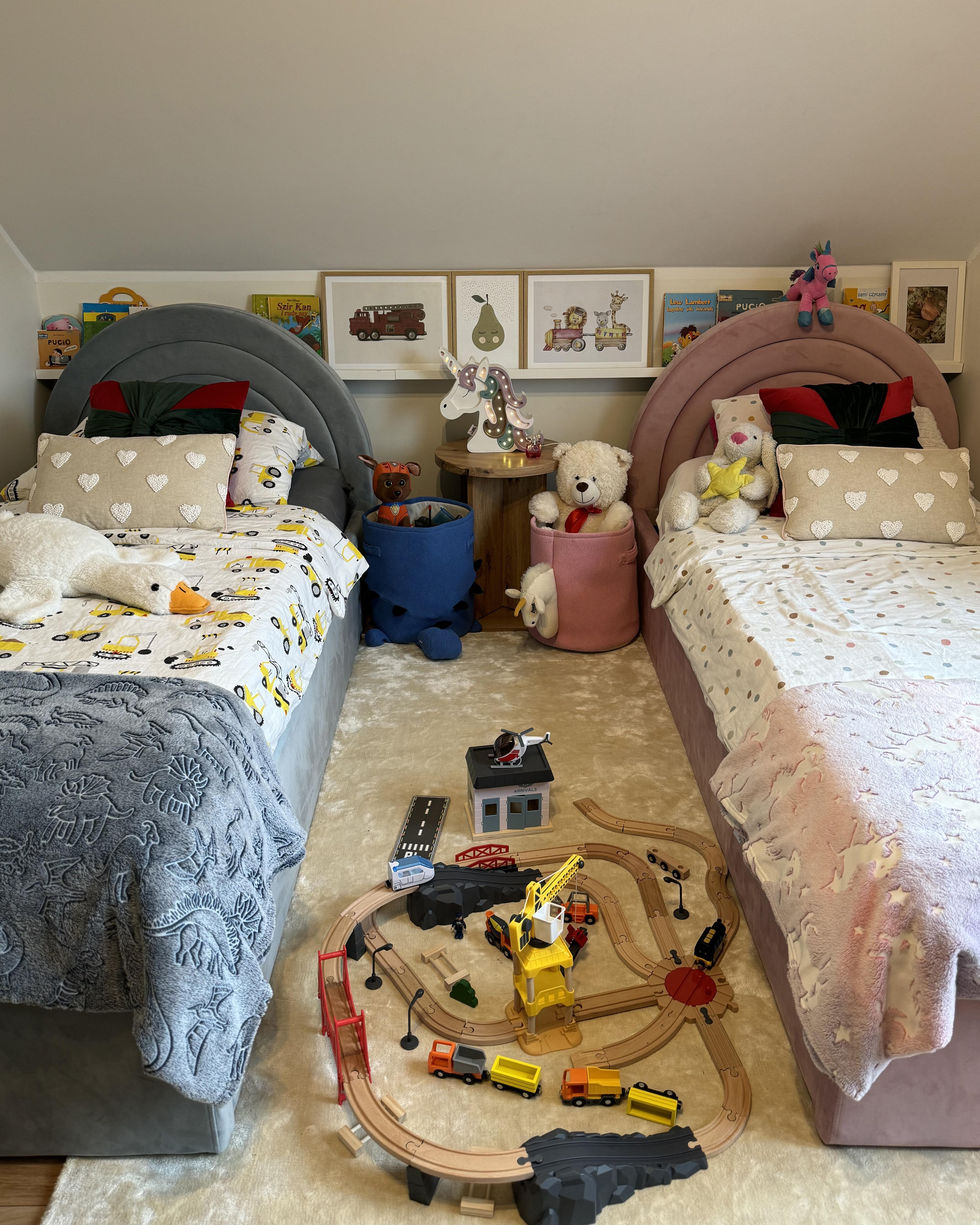 Kinderbed met opbergruimte Fluweel ANET 90 x 200 cm Lichtblauw