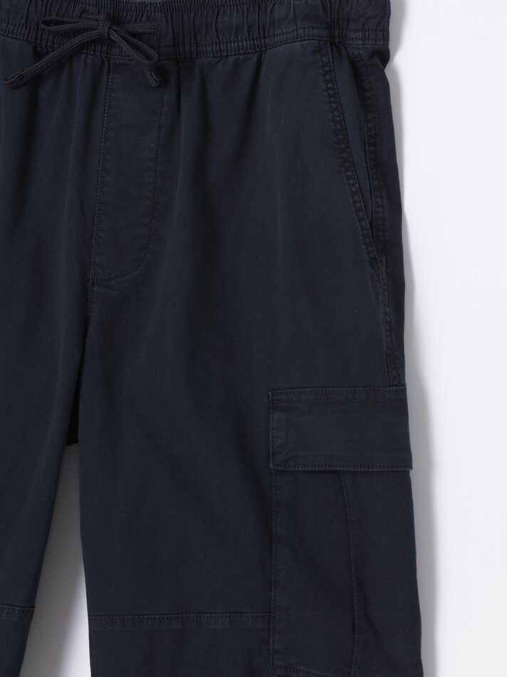 Calça jogger com bolsos - Azul Marinho Escuro