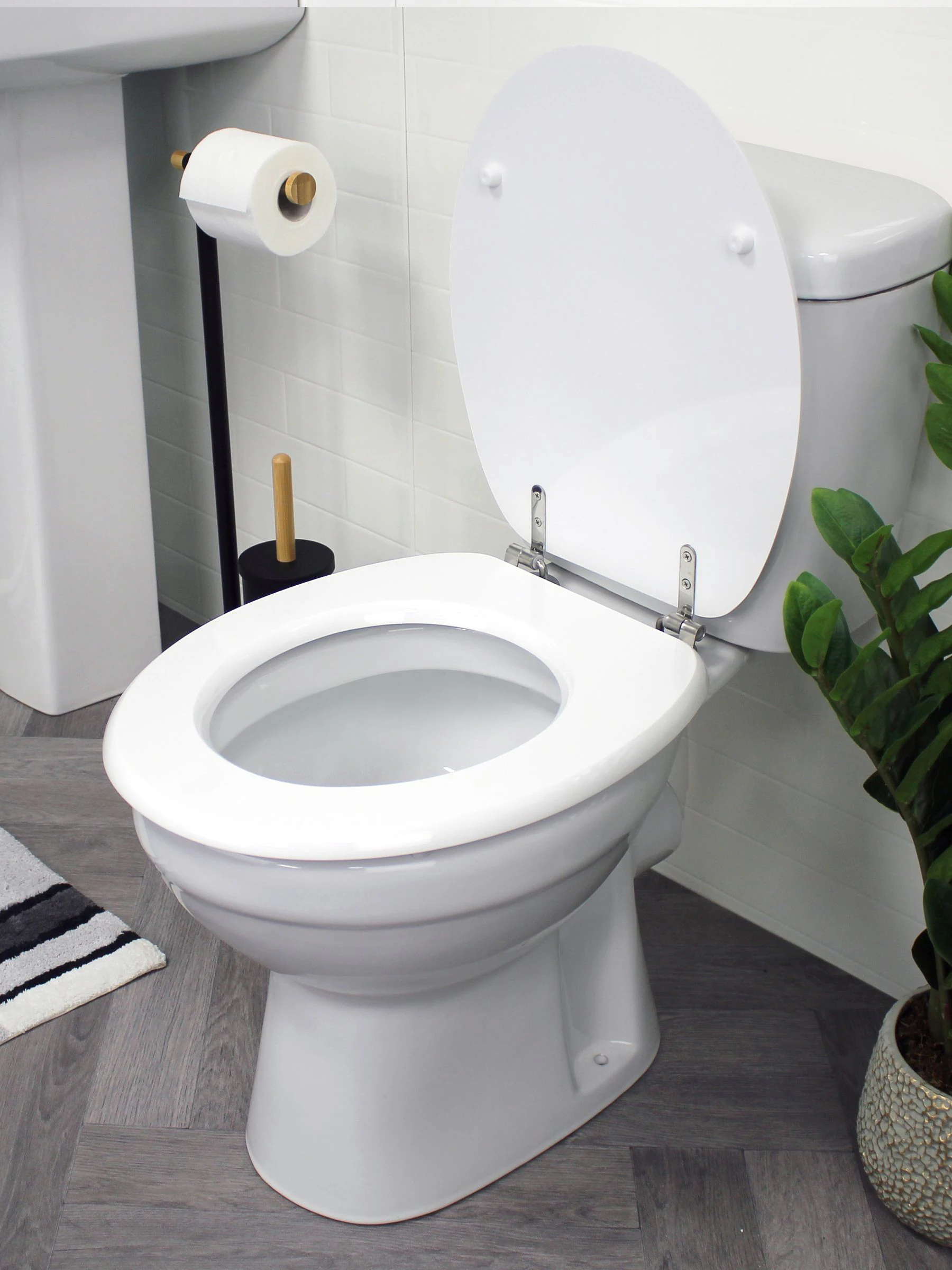Showerdrape - Oxford houten toiletbril