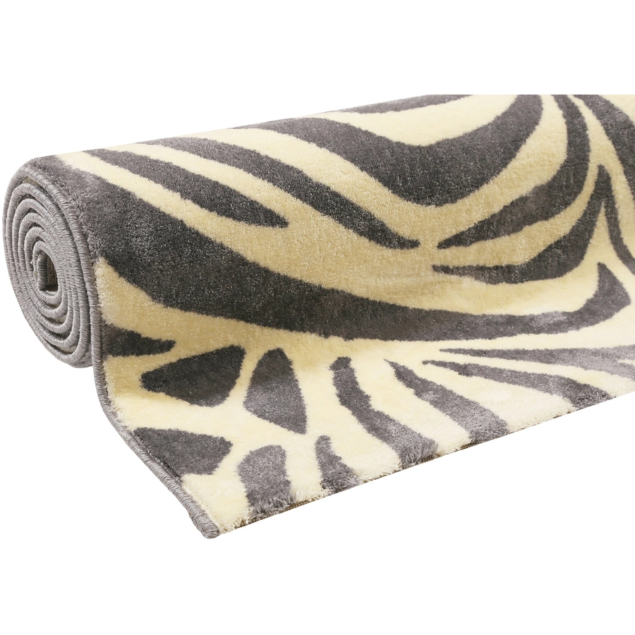 Wecon home Kurzflorteppich Zebra graucreme