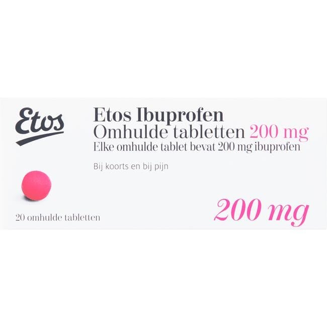 Etos Ibuprofen 200 mg Omhulde Tabletten