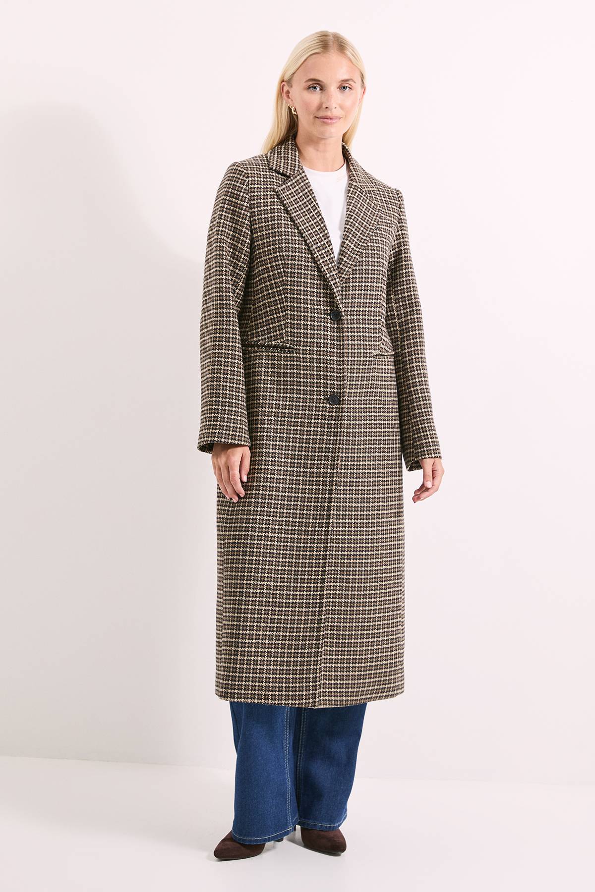 Wallis Manteau à Boutons à Carreaux Principles by Wallis