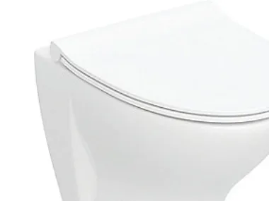 Ifø Spira Style - hængetoiletskål med sæde 350x505x370mm Rimfree hvid