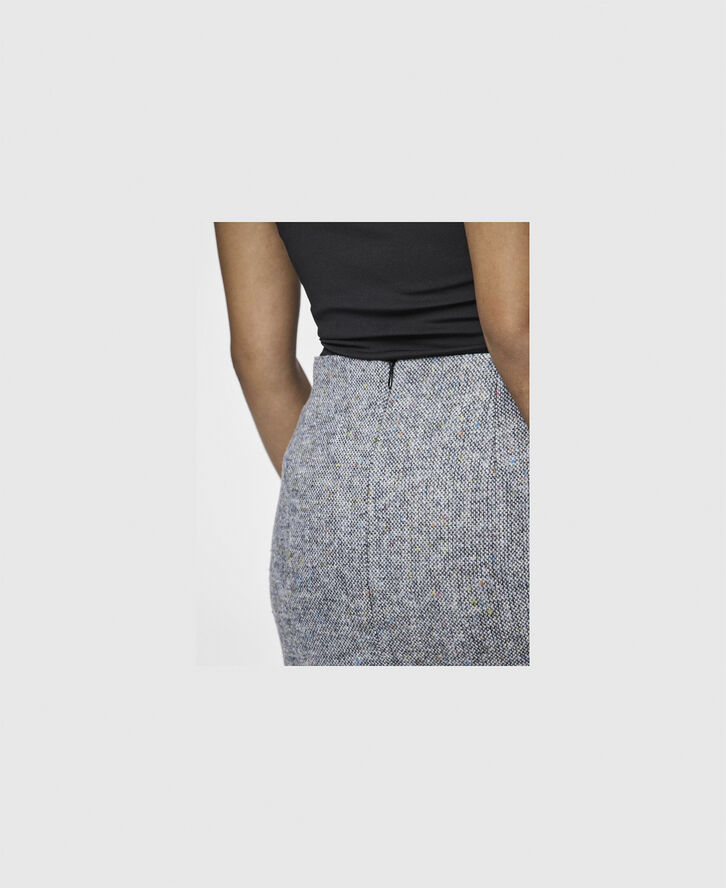 Pieces PCPOLLY HW MINI SKIRT BC Ombre blue