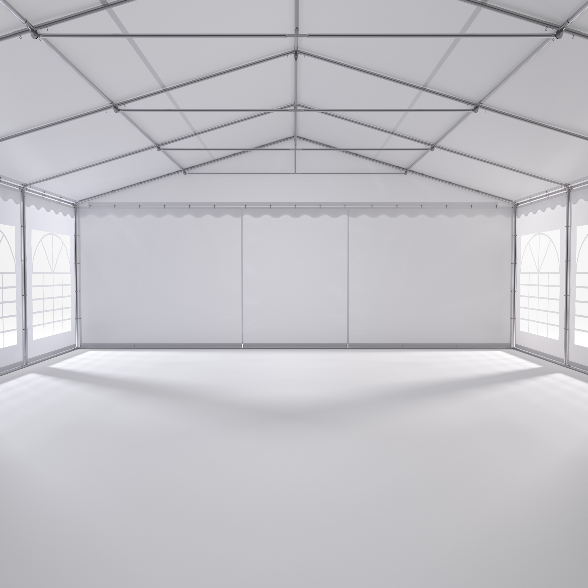 Profi PVC Partyzelt 8 x 16 m weiss
