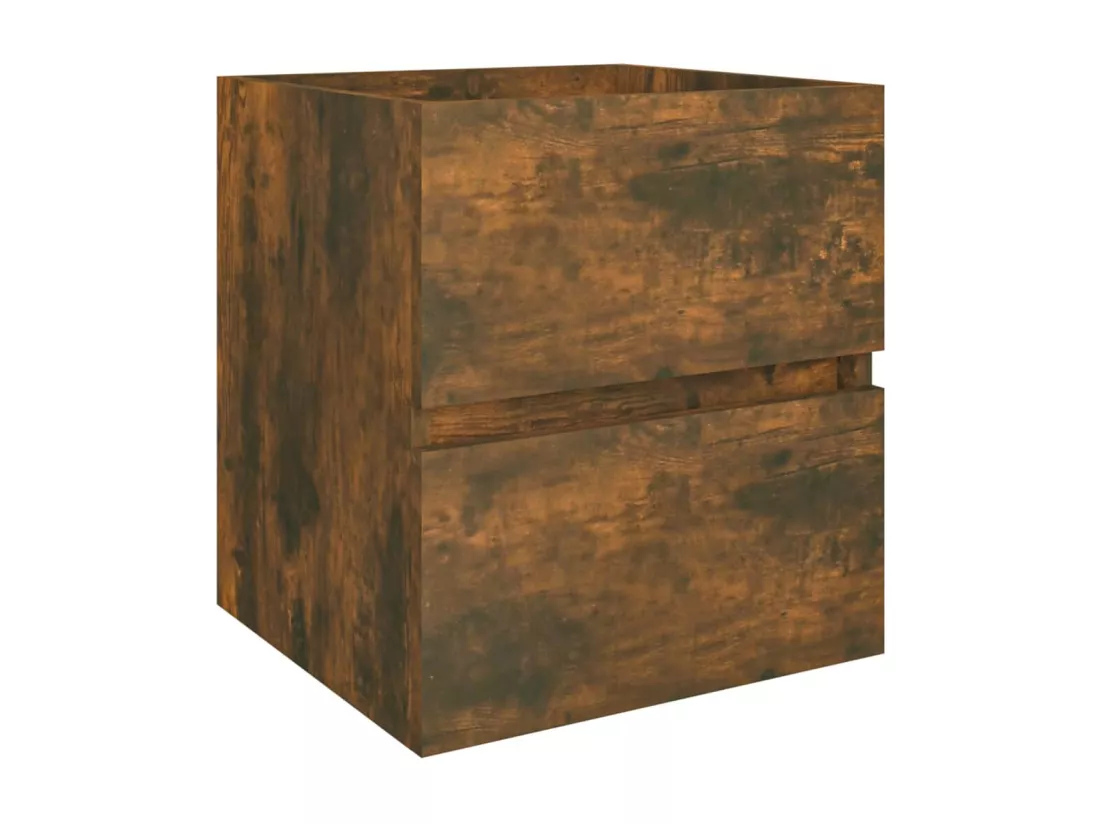 Armoire d'évier Chêne fumé 41x38,5x45 cm Bois d'ingénierie