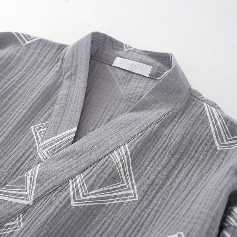 Finlies - Pyjamajas met patroon en strikceintuur