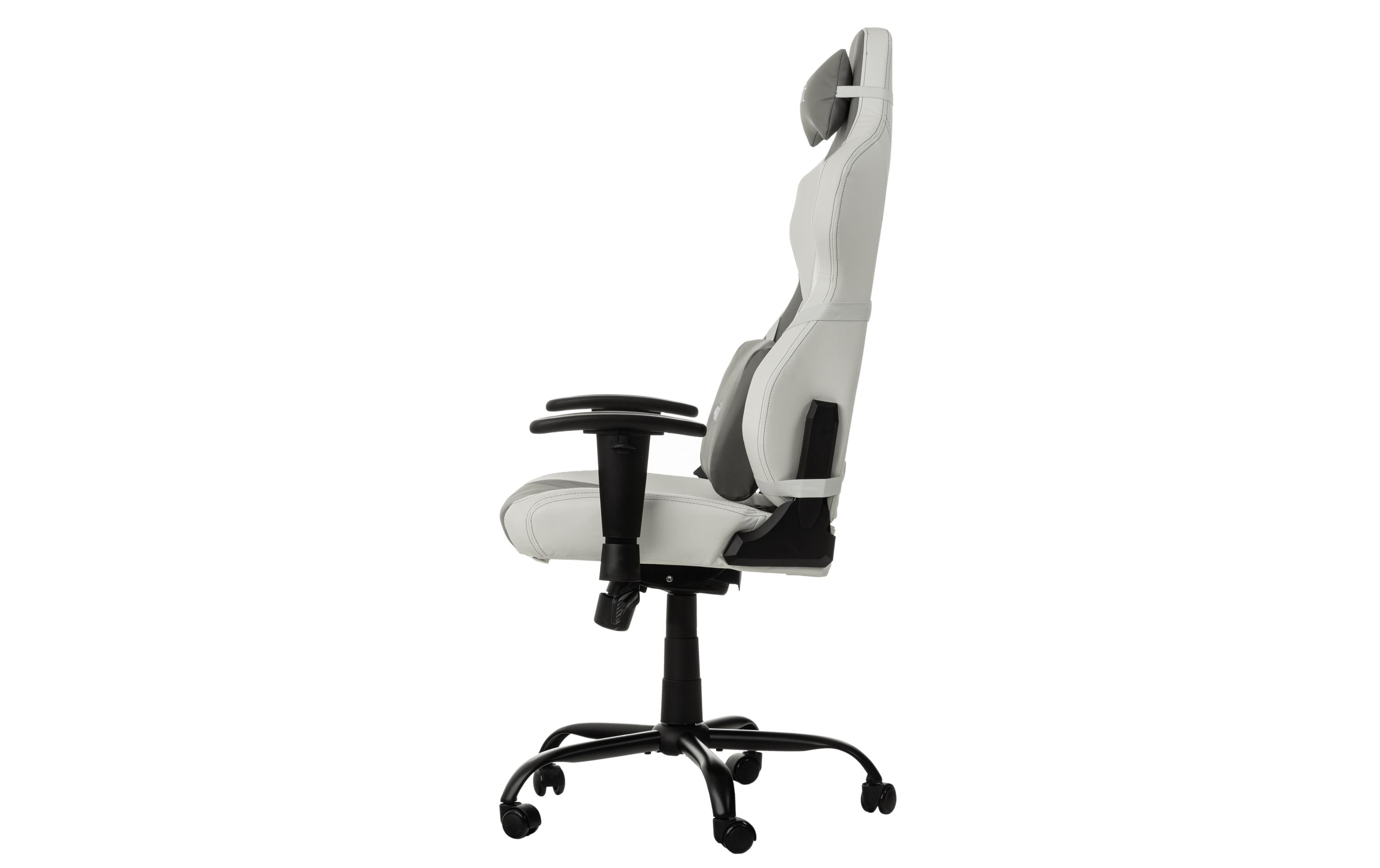Gaming-Stuhl Weiss/Grau<br>Ergonomischer Stuhl für lange Gaming-Sessions und Arbeitstage