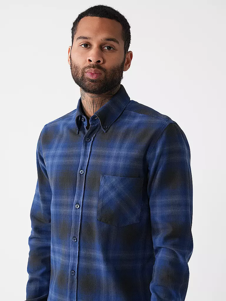 BOSS Hemd Regular Fit RICKERT blau