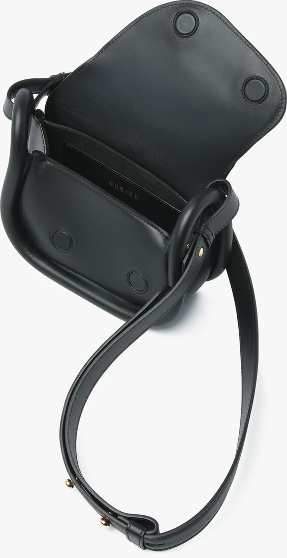 zwarte nubikk schoudertas bobby mini bag ii