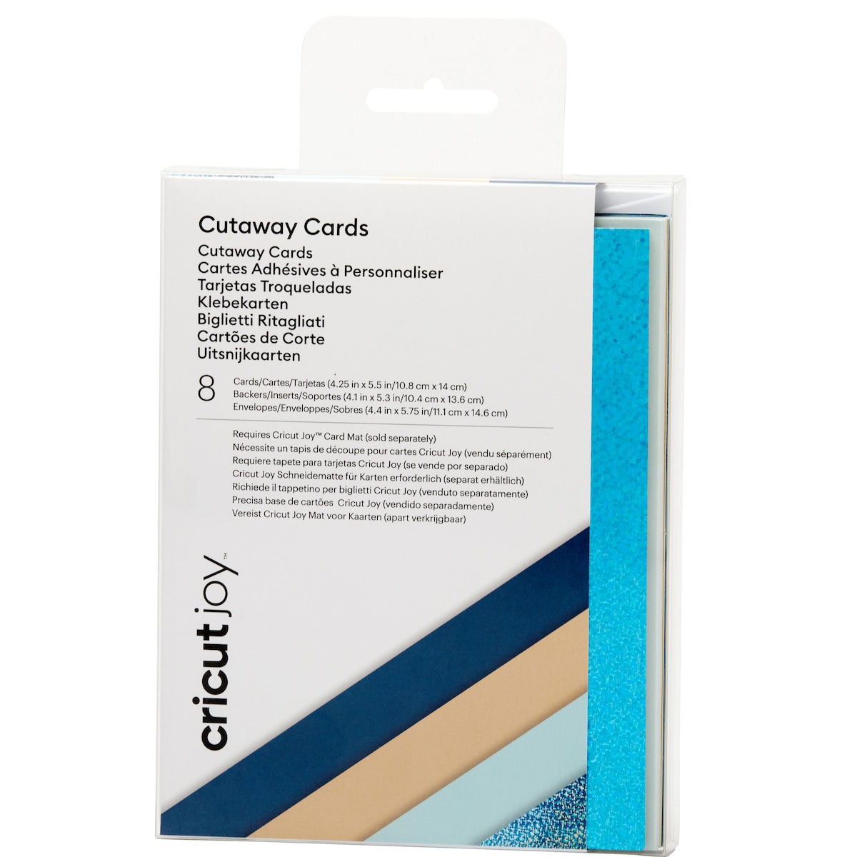 Cricut Joy Cut-Away kort A2 8-pakk (marina)