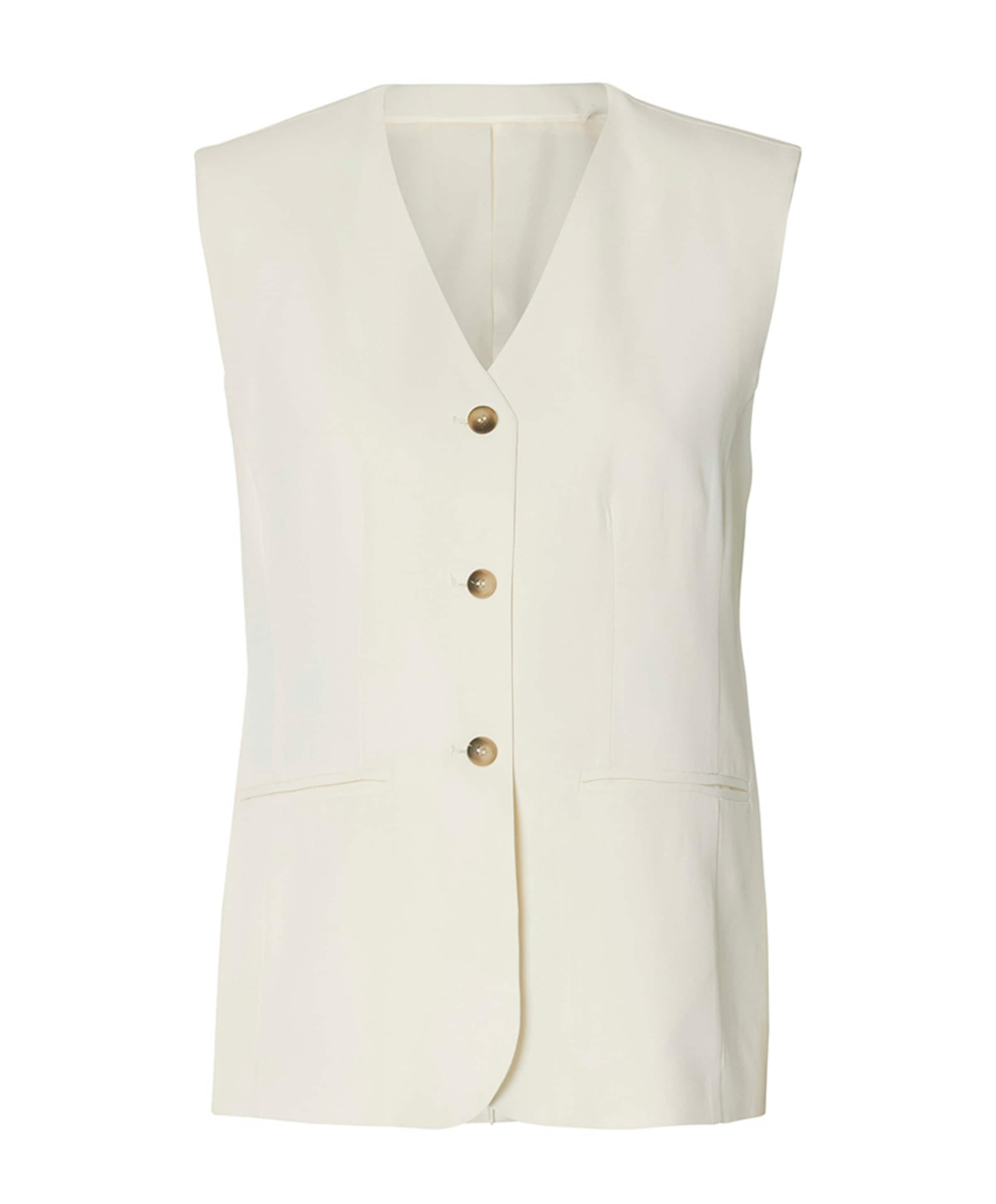 Selected Dames gilet ecru