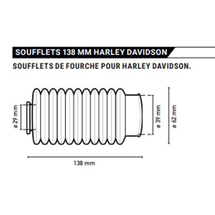 Protections de fourche Circuit Equipement 138 MM Universel - Noir