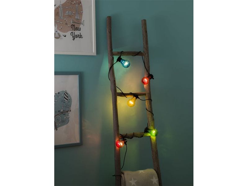 Konstsmide Lichterkette LED Party Lichterkette - Bunt LED-Lichterkette für durchtanzte Vollmondnächte