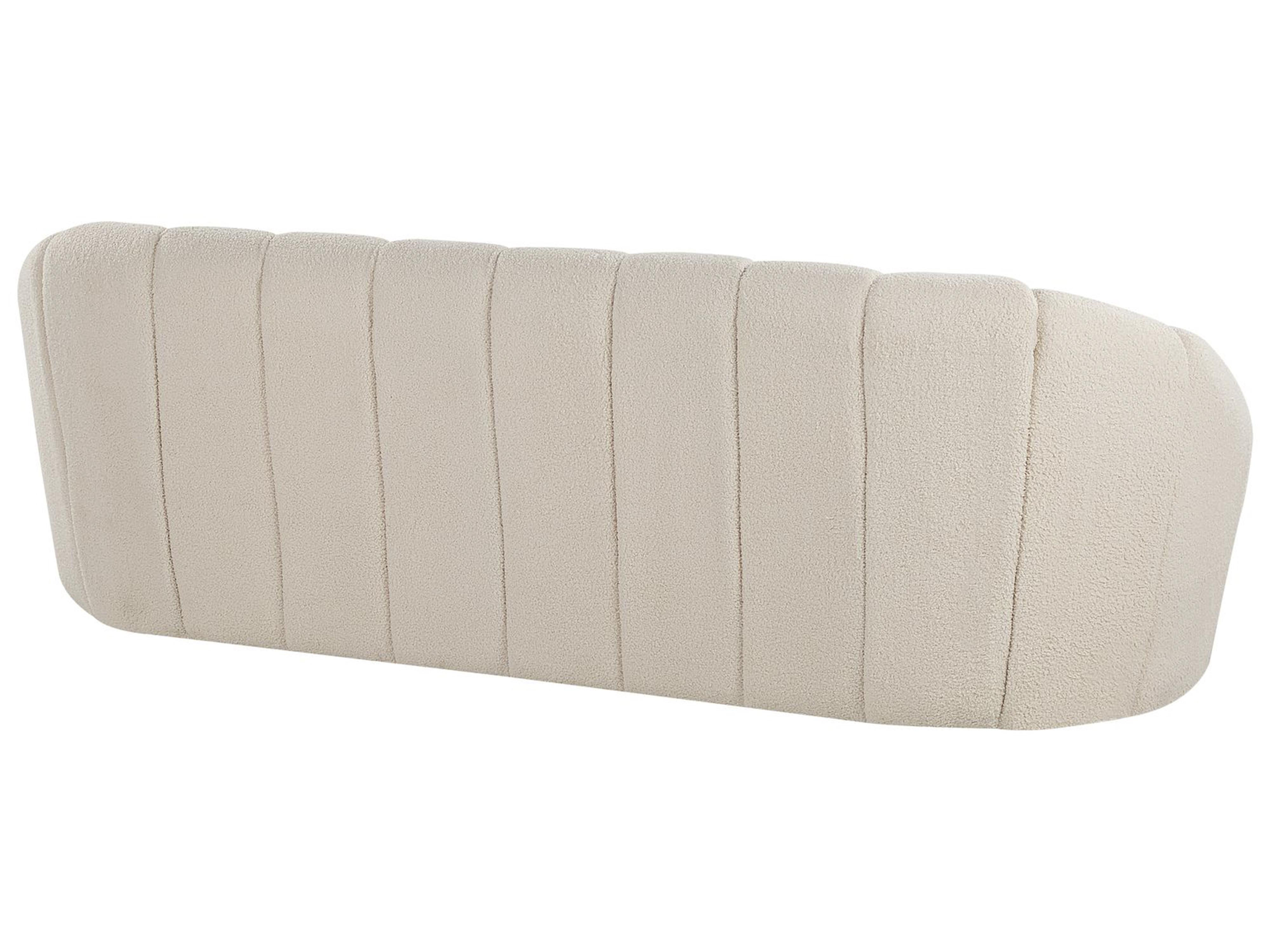 Bank 3-zits LOMMA Bouclé Wit