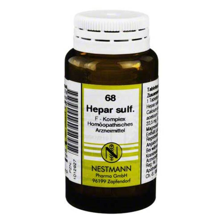 Hepar sulfuris F Komplex Nr. 68 Tabletten, 120 St