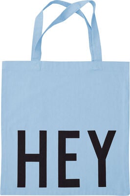 Design Letters Favourite Tøypose Hey, Light Blue