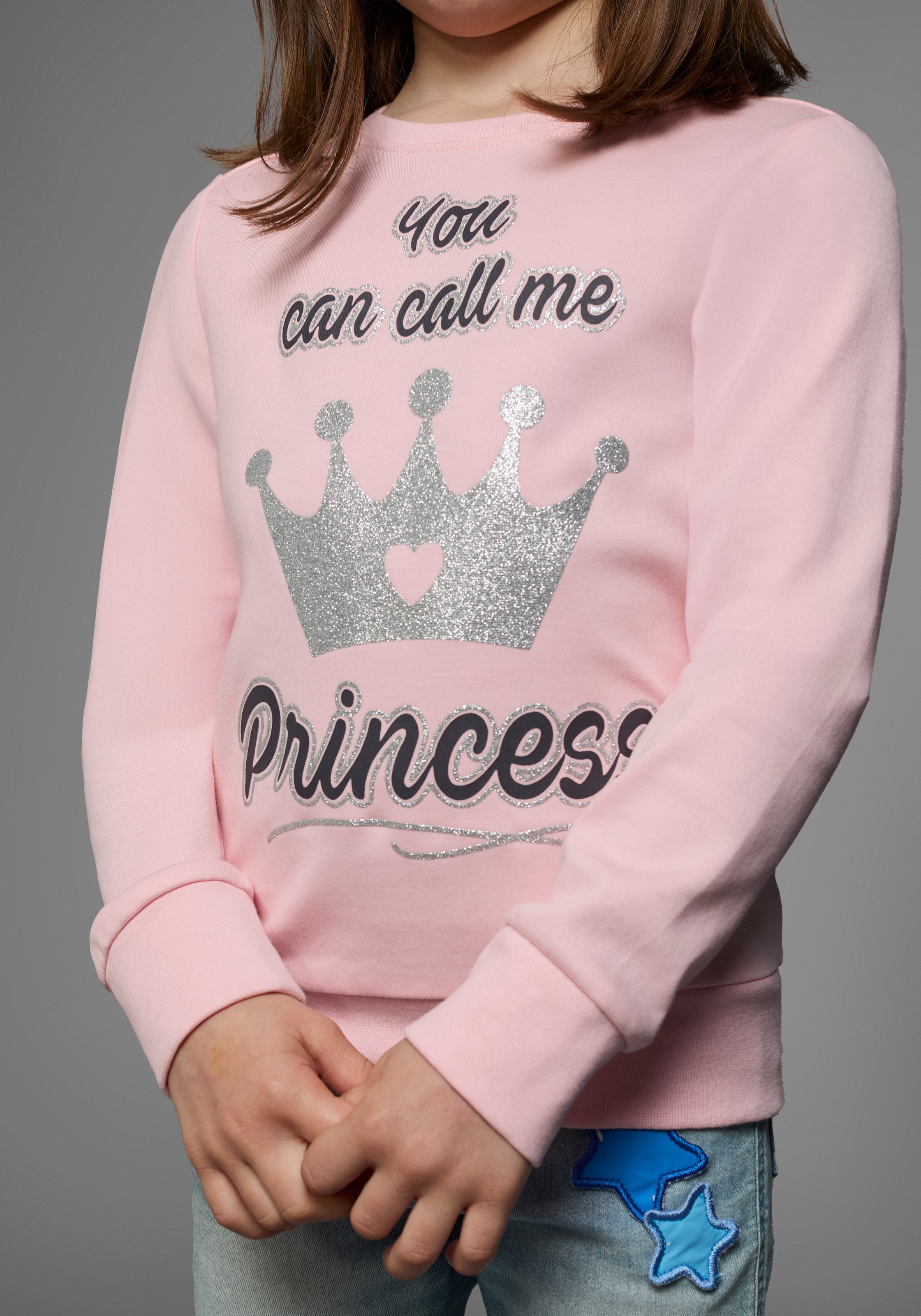 KIDSWORLD Langarmshirt »YOU CAN CALL ME PRINCESS«, Langarm,  Basic-Passform,  bedruckt,  Rundhalsausschnitt