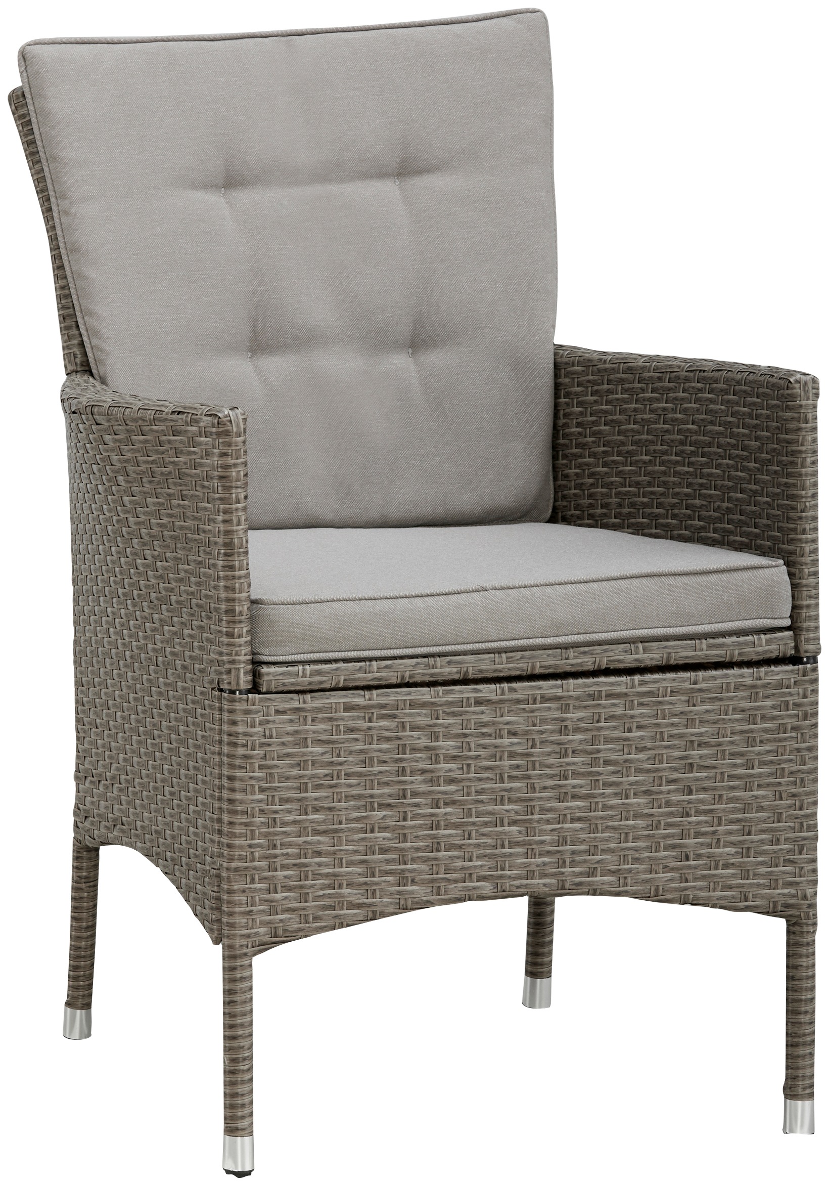 KONIFERA Garten-Essgruppe »Mailand« Set, 10x Sessel, 1x AZ-Tisch 179-302 cm, inkl. Auflagen, 31 Stk. tlg. Polyrattan, Stahl, Braun