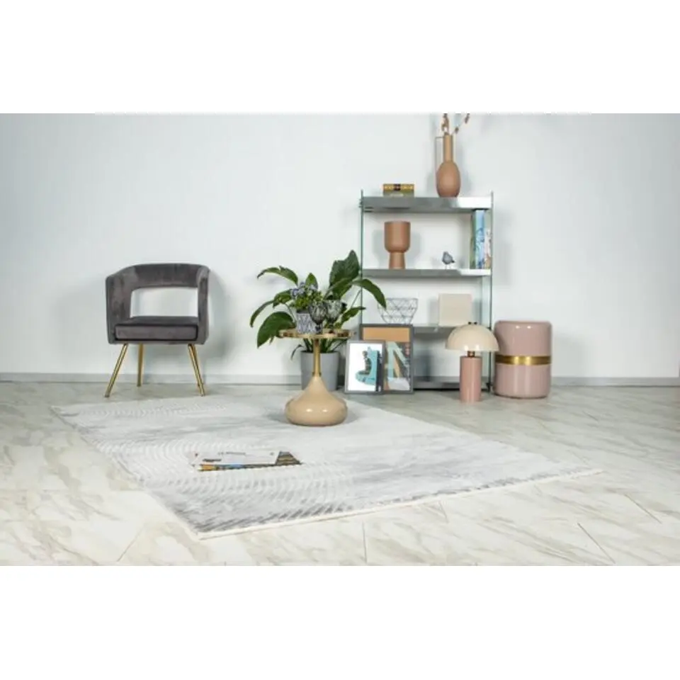 Lalee Vloerkleed Japandi stijl - 3D effect grijs 120x170 cm