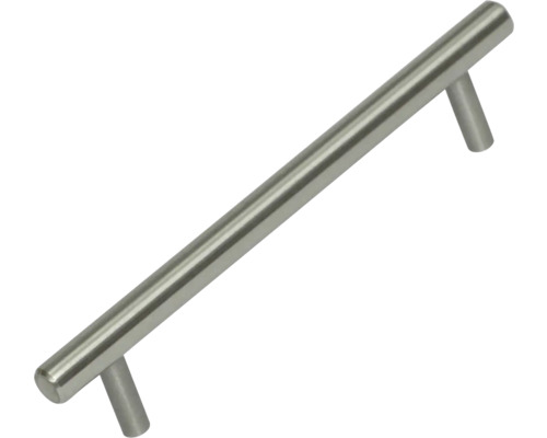 Geborstelde roestvrijstalen greep, gatafstand 160 mm, afmetingen (L x B x H) 200/12/36 mm