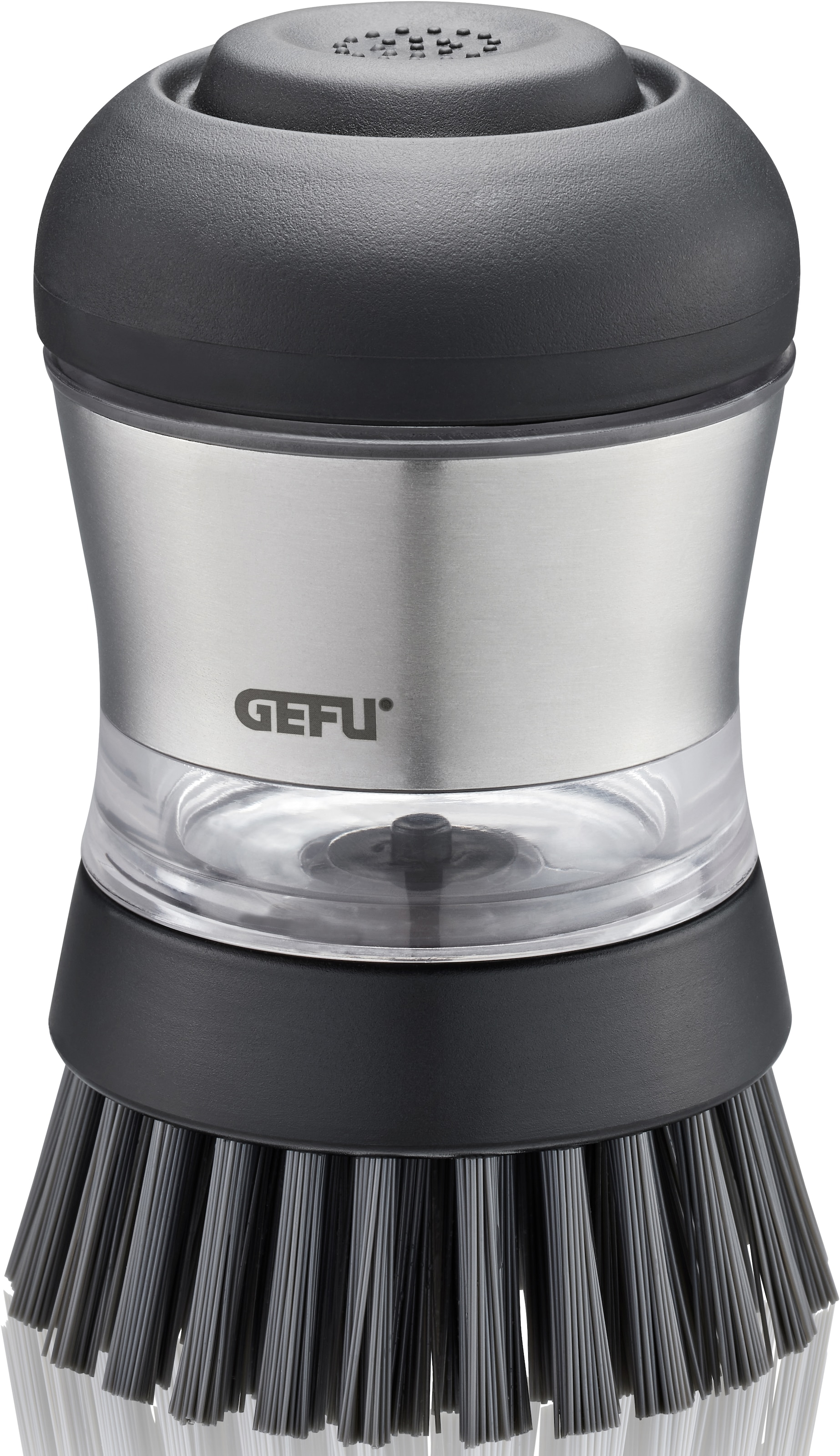 GEFU Reinigungsbürste »SWIFT« Set 1 Stk. aus Edelstahl | Kunststoff ergonomisch geformt, mit Spülmittelspender