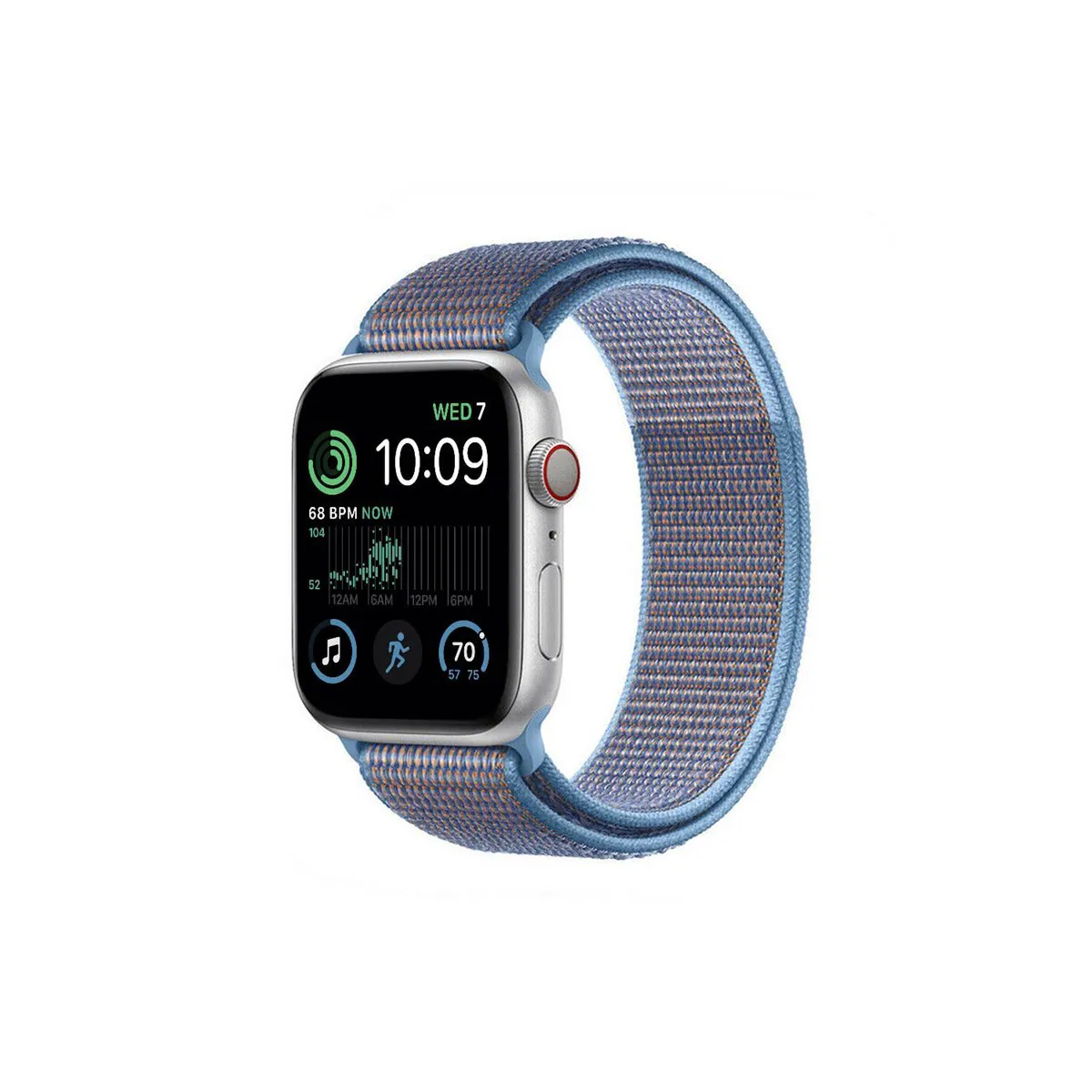 Nylon armbånd Apple Watch SE 2022 (40mm) - Cerulean