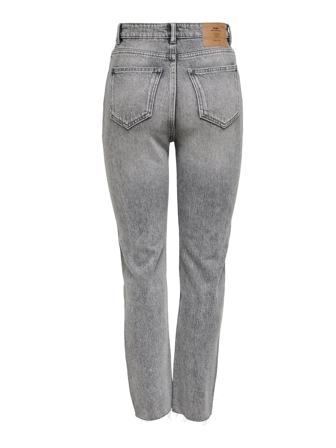 ONLEMILY Hohe Taille Gerade geschnitten Jeans Grey Denim