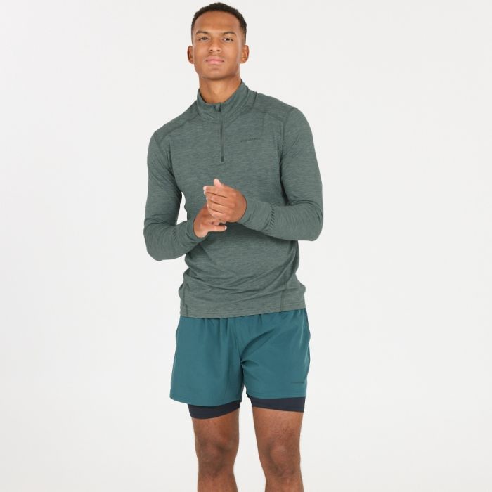Endurance Herre Trøjer Tune V2 Melange Midlayer Grøn