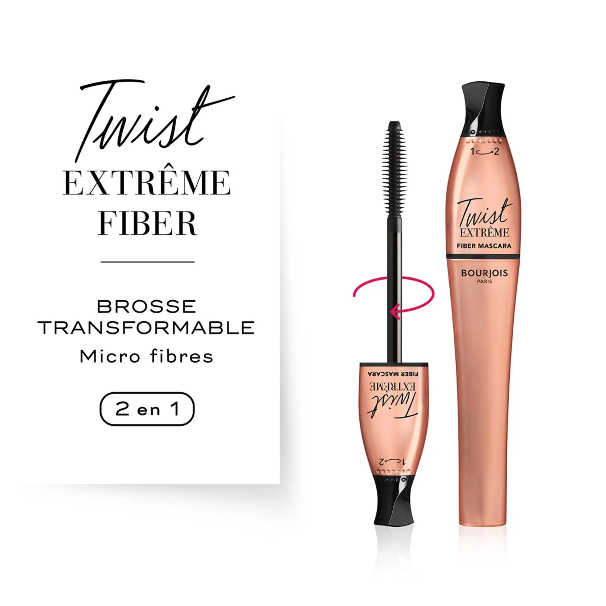 Bourjois - TWIST UP EXTREME FIBER Mascara 8ml- Mascaras