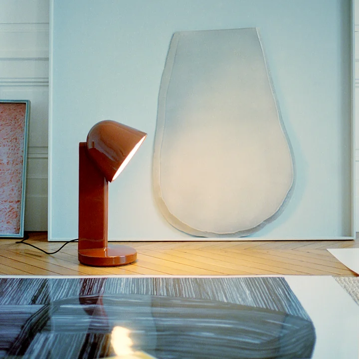 Flos - Céramique Down Tischleuchte, rust red