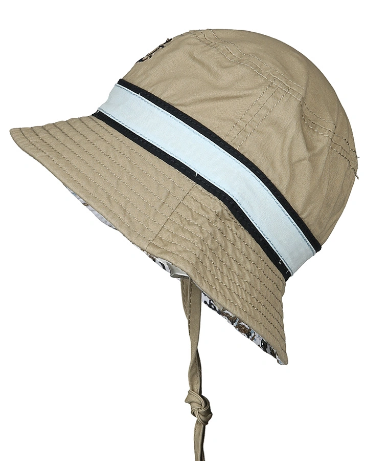 Sommerhut ANKids zum Binden in beige/hellblau