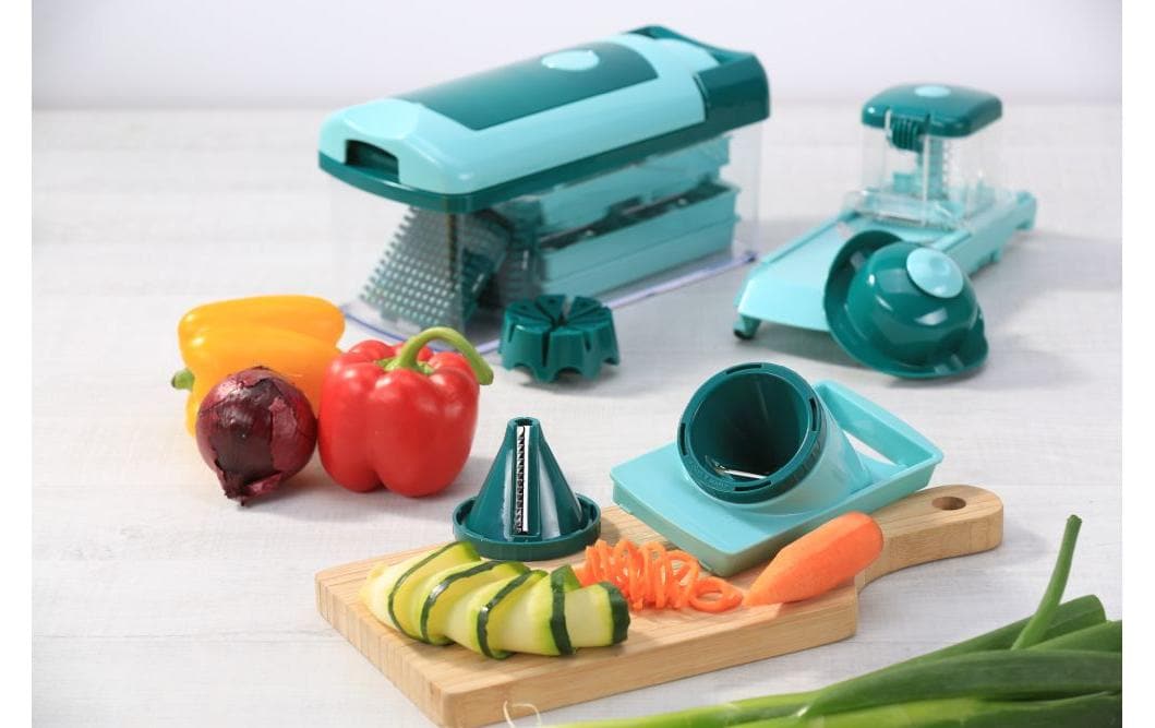 Gemüseschneider Nicer Dicer Fusion + Slicer + Julietti 16tlgNicer Dicer ist das innovative Schneidgerät