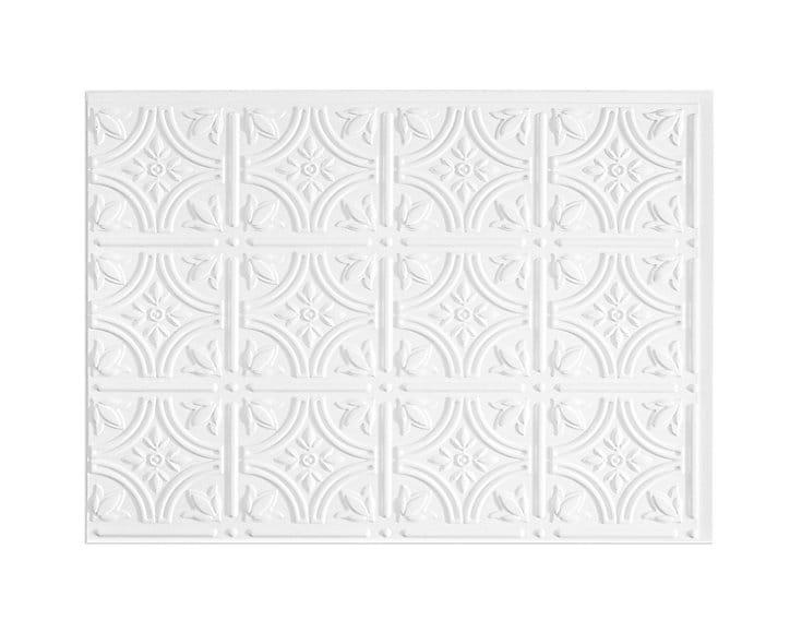 Panneau mural PVC 3D Empire blanc 47 x 61,7 cm