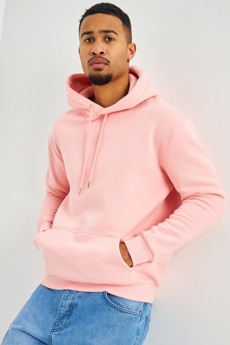 Sweat rose à capuche Brentiny