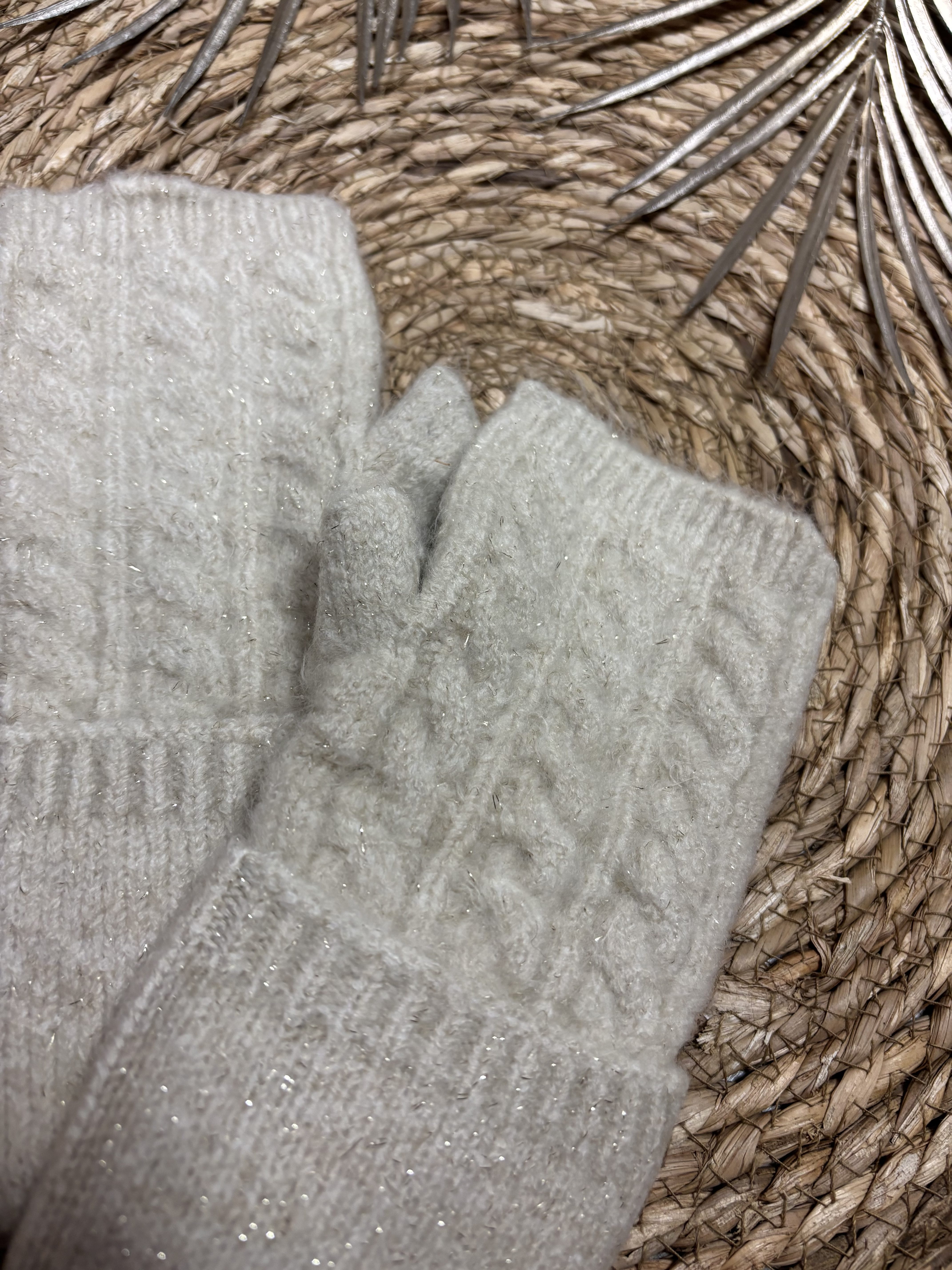 Handschoen Beige