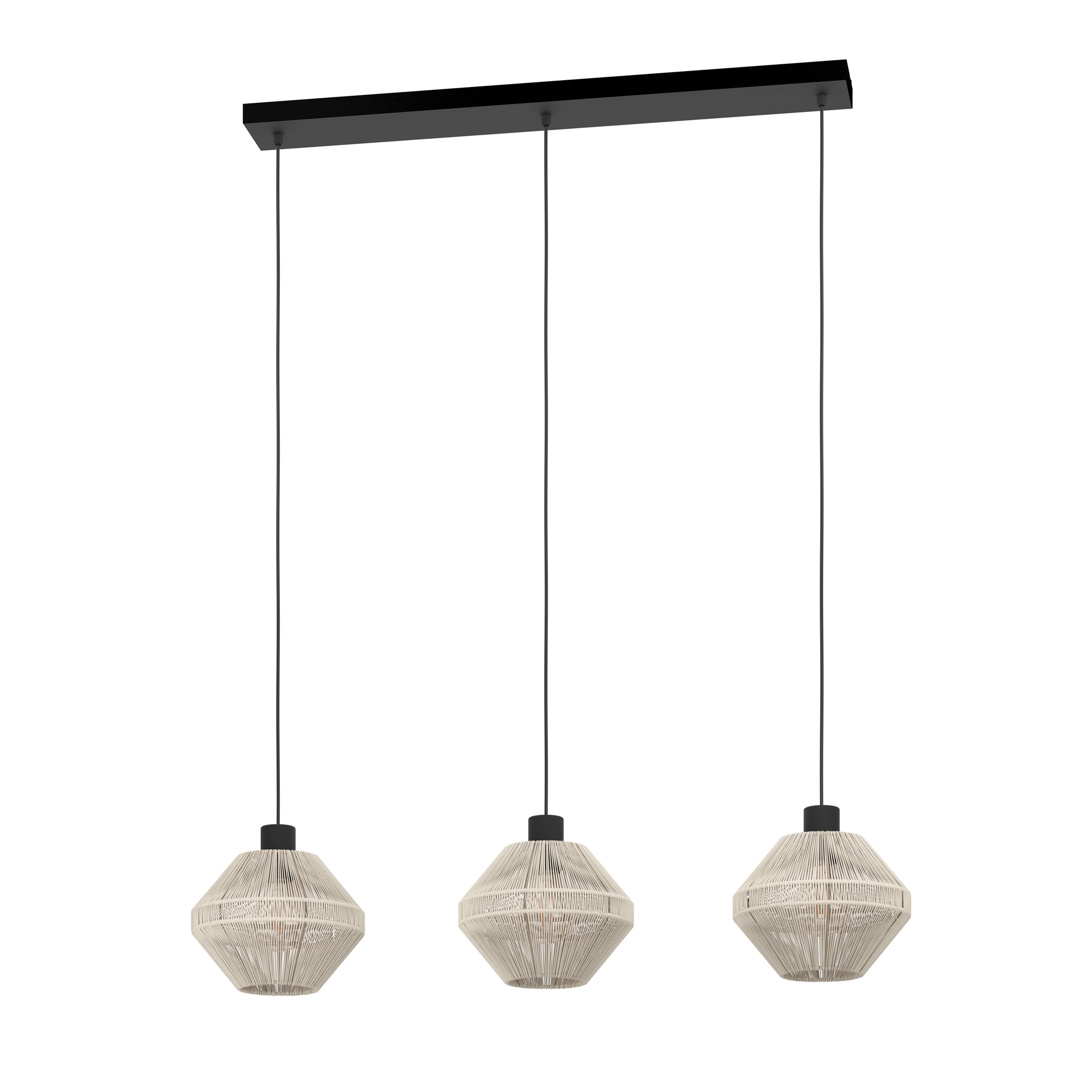 EGLO Retrofit Balkenpendel MIDSUMMER 3-flg creme