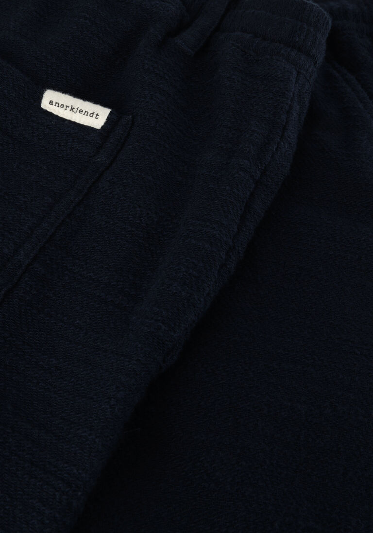 ANERKJENDT donkerblauwe anerkjendt korte broek aklt jan twill shorts